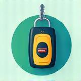 Illustration of a rental car key icon.